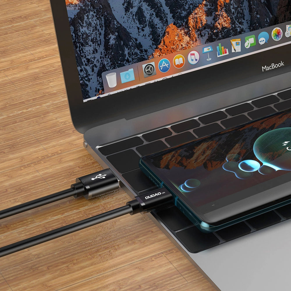 Dudao cable USB cable - USB Type C Super Fast Charge 1 m black (L5G-Black)_5