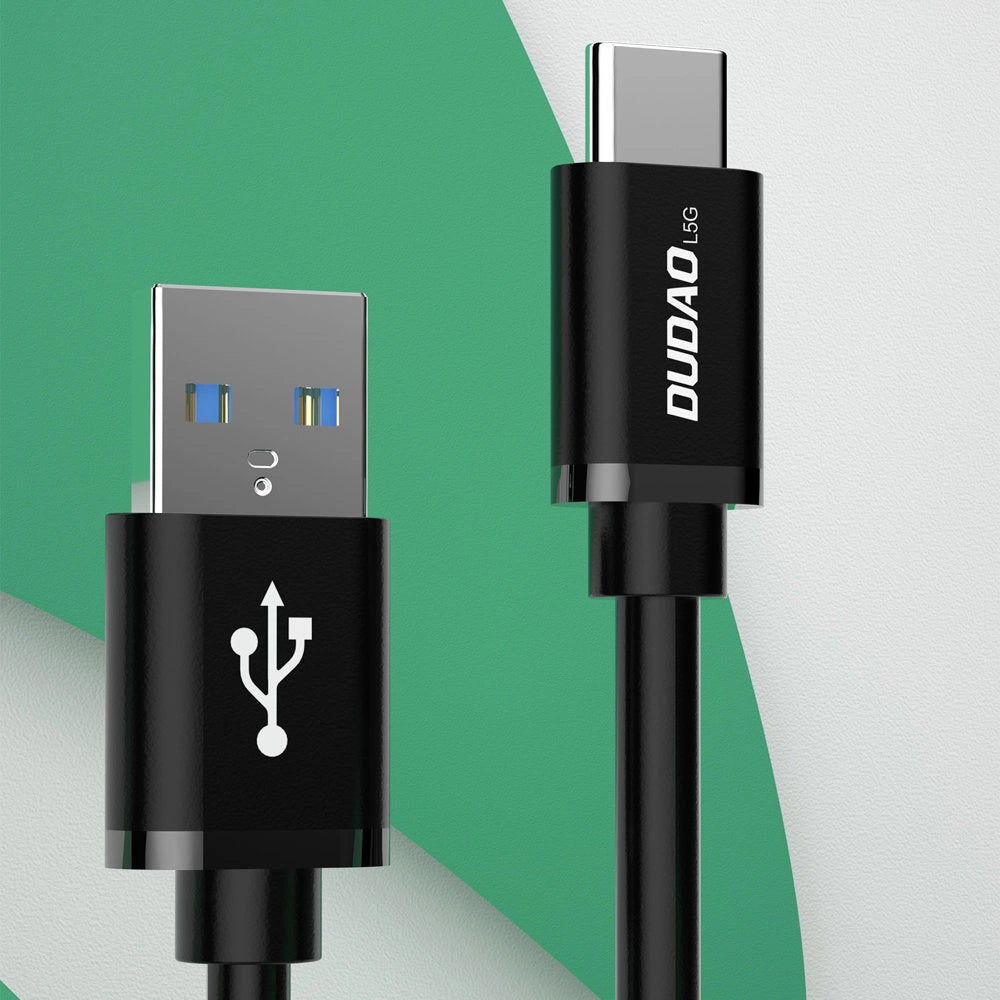 Dudao cable USB cable - USB Type C Super Fast Charge 1 m black (L5G-Black)_6