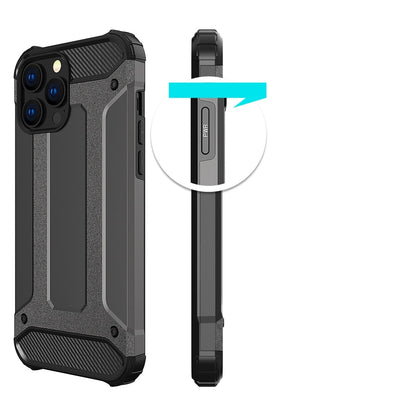 Hybrid Armor Case Tough Rugged Cover for iPhone 13 Pro blue_3