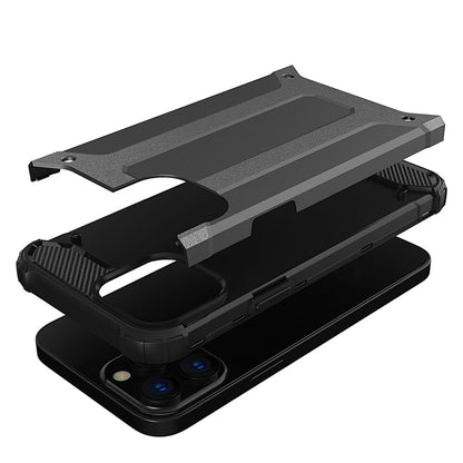 Hybrid Armor Case Tough Rugged Cover for iPhone 13 Pro silver_5