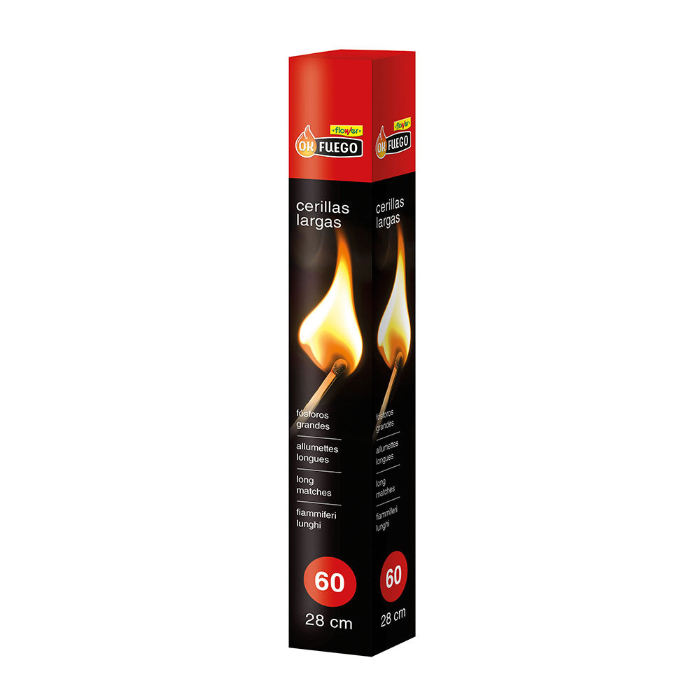 FÃ³sforos longos 28 cm 60 peÃ§as_0