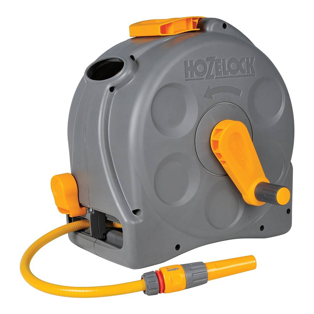 Suporte enrolador de mangueira compact reel com 25m de mangueira 2415r0000 hozelock_0