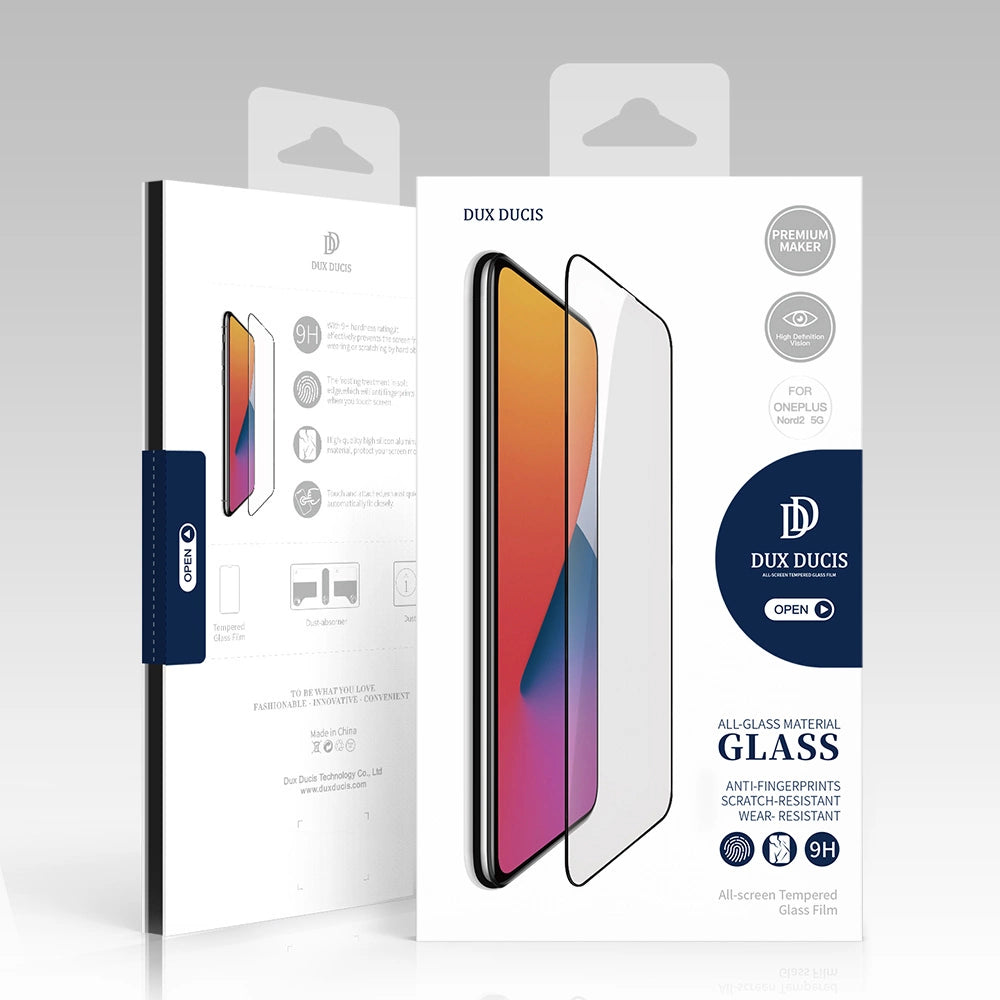 Dux Ducis 9D Tempered Glass Tough Screen Protector Full Coveraged with Frame for OnePlus Nord N200 5G black (case friendly)_4
