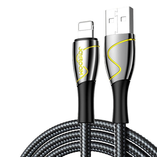 USB Cable for Lightning Joyroom S-2030K6 2.4A 2m (Black)_0