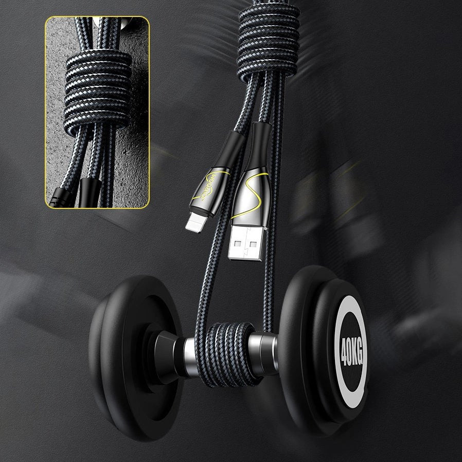 USB Cable for Lightning Joyroom S-2030K6 2.4A 2m (Black)_3