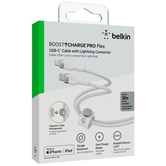 Cabo Apple Belkin / Lightning/USB-C 15W 2m / Branco / CAA011BT2MWH_0