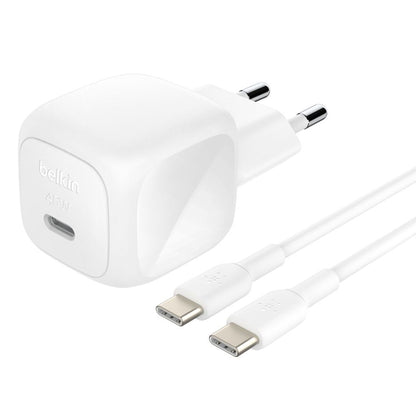 Carregador Belkin BOOST Charge USB-C 45W PD PPS / Branco / WCA013KQ1MWH-B6_3