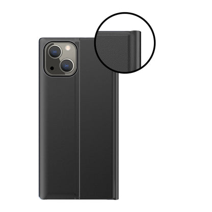 Sleep Case Bookcase Type Case with Smart Window for iPhone 13 blue_2