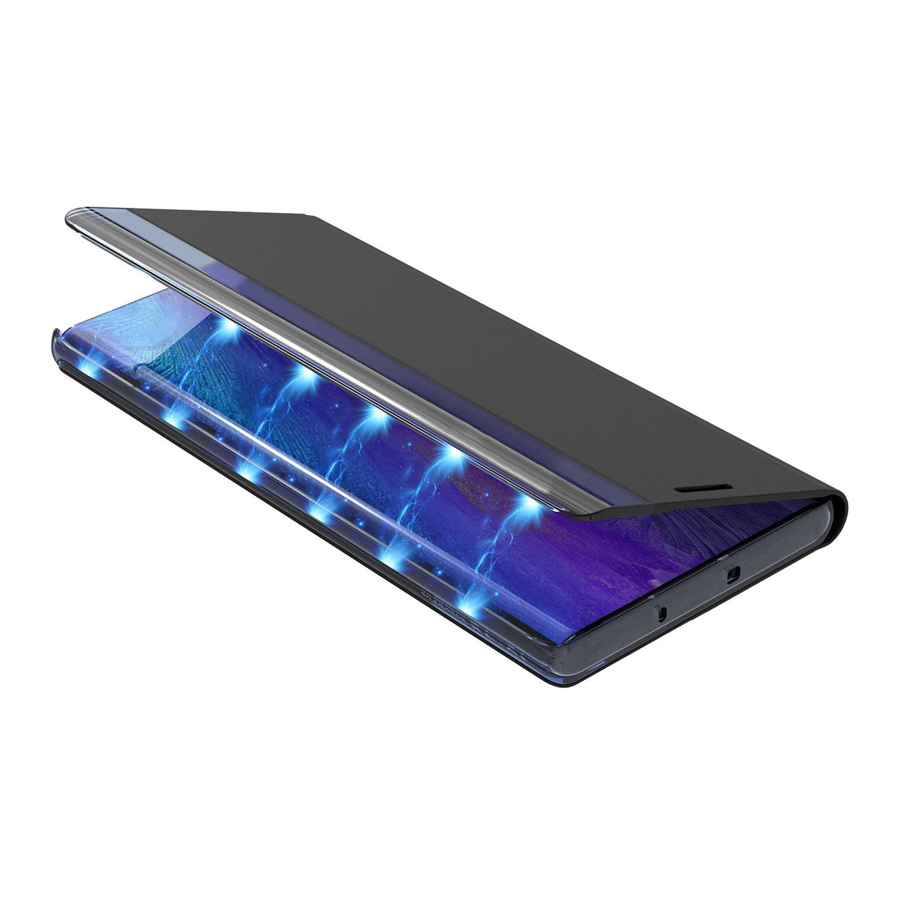 Sleep Case Bookcase Type Case with Smart Window for iPhone 13 blue_6