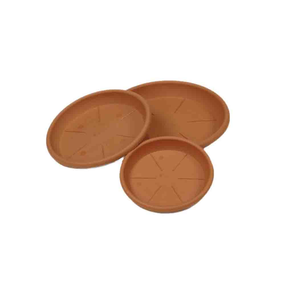 Prato de injeÃ§Ã£o cor terracota Ã¸22cm (para vaso ref: 74860)_0