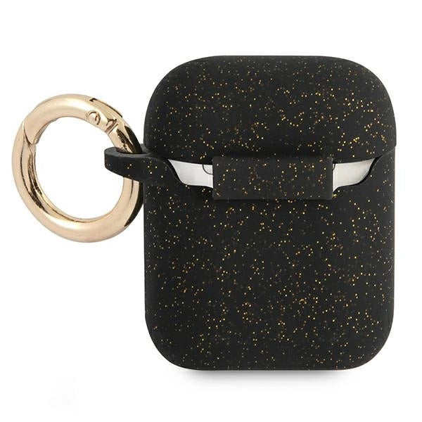 Guess GUA2SGGEK AirPods cover black/black Silicone Glitter_1