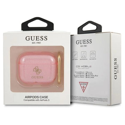 Guess GUA3UCG4GP AirPods 3 cover pink/pink Glitter Collection_2