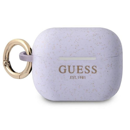 Guess GUAPSGGEU AirPods Pro cover purple/purple Silicone Glitter_0