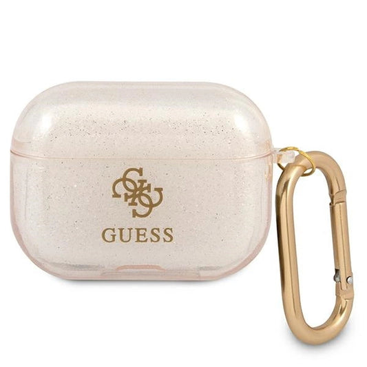 Guess GUAPUCG4GD AirPods Pro cover gold/gold Glitter Collection_0