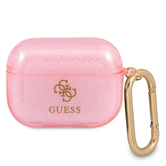 Guess GUAPUCG4GP AirPods Pro cover pink/pink Glitter Collection_0