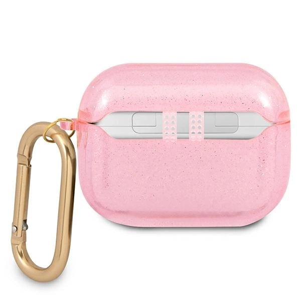 Guess GUAPUCG4GP AirPods Pro cover pink/pink Glitter Collection_1