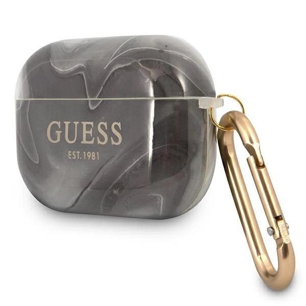 Guess GUAPUNMK AirPods Pro cover black/black Marble Collection_2