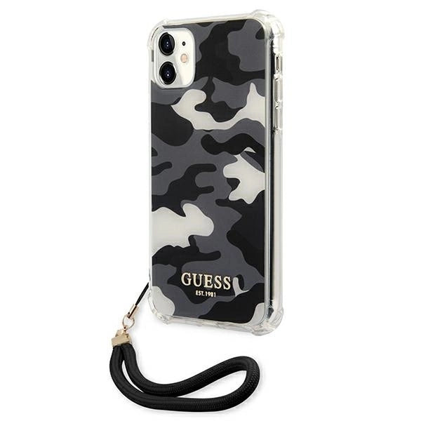 Guess GUHCN61KSARBK iPhone 11 6.1" / Xr black/black hardcase Camo Collection_1