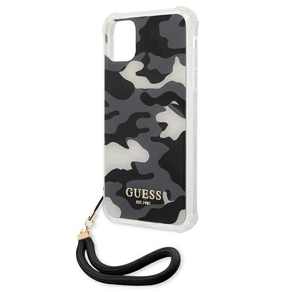 Guess GUHCN61KSARBK iPhone 11 6.1" / Xr black/black hardcase Camo Collection_5