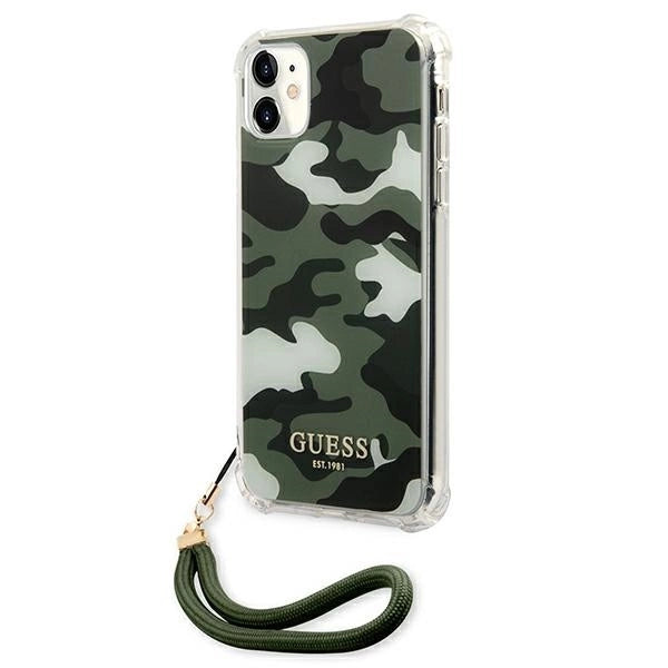 Guess GUHCN61KSARKA iPhone 11 6.1" / Xr green/khaki hardcase Camo Collection_1