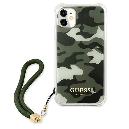 Guess GUHCN61KSARKA iPhone 11 6.1" / Xr green/khaki hardcase Camo Collection_2