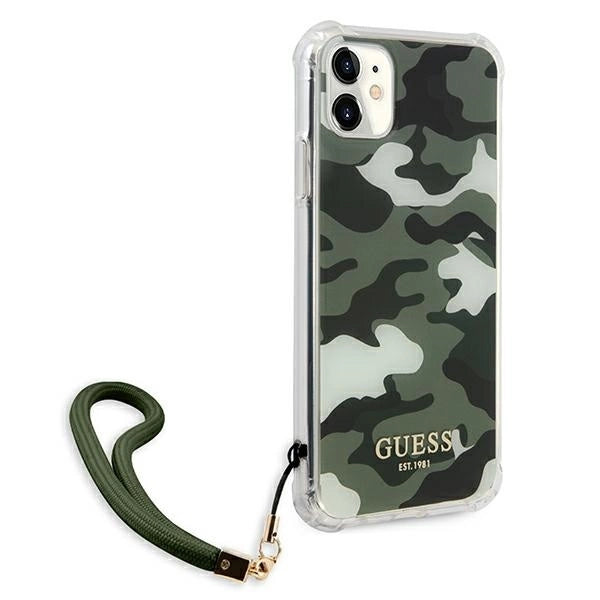 Guess GUHCN61KSARKA iPhone 11 6.1" / Xr green/khaki hardcase Camo Collection_3