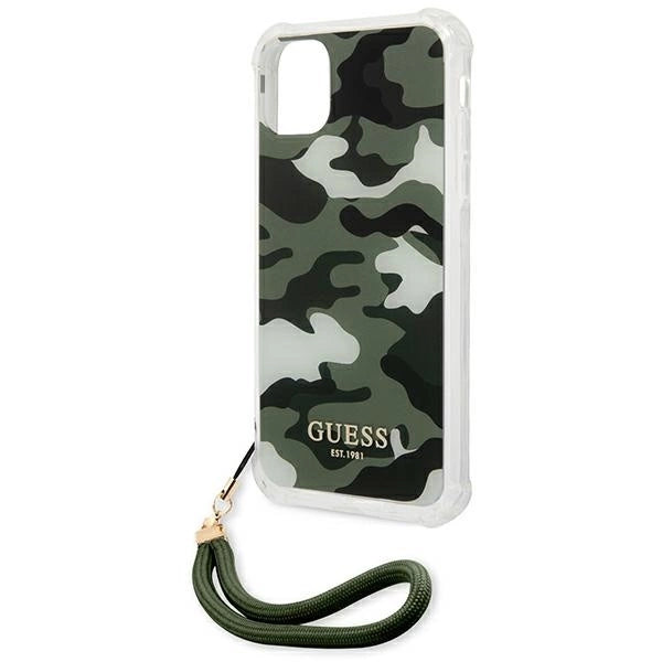 Guess GUHCN61KSARKA iPhone 11 6.1" / Xr green/khaki hardcase Camo Collection_5