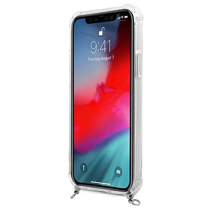 Guess GUHCP12LKC4GSSI iPhone 12 Pro Max 6.7" Transparent hardcase 4G Silver Chain_4