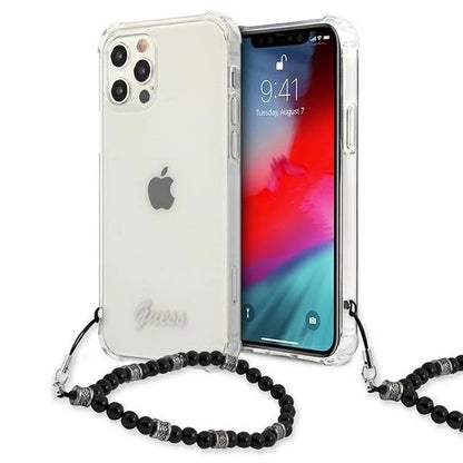 Guess GUHCP12LKPSBK iPhone 12 Pro Max 6.7" Transparent hardcase Black Pearl_0