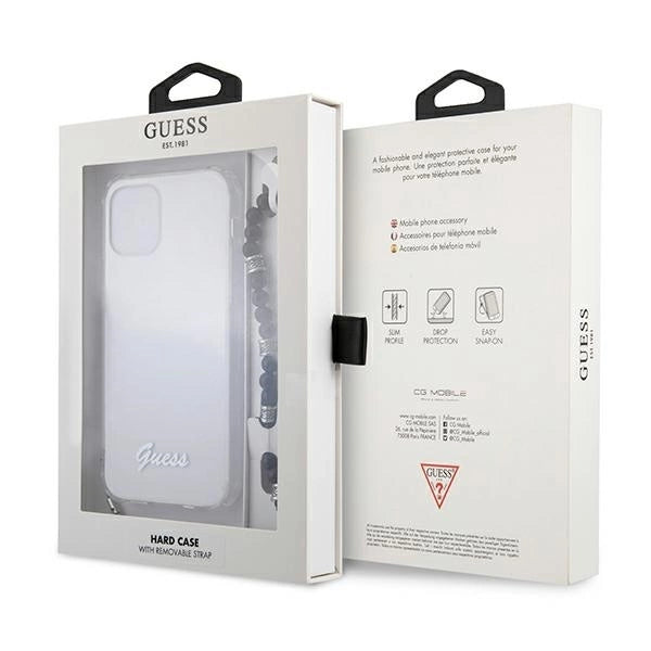 Guess GUHCP12LKPSBK iPhone 12 Pro Max 6.7" Transparent hardcase Black Pearl_7