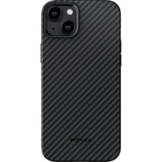 Capa iPhone PITAKA MagEZ Case Pro 4 / Preto/Cinza Twill / KI1501MMP_0