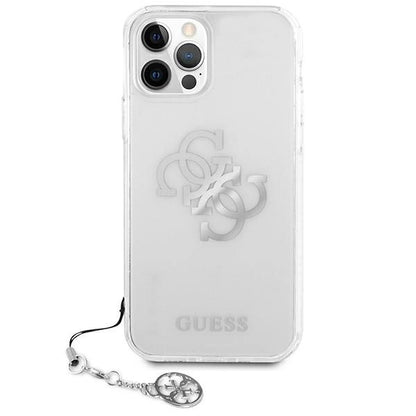 Guess GUHCP12LKS4GSI iPhone 12 Pro Max 6.7&quot; Transparent hardcase 4G Silver Charms Collection_2