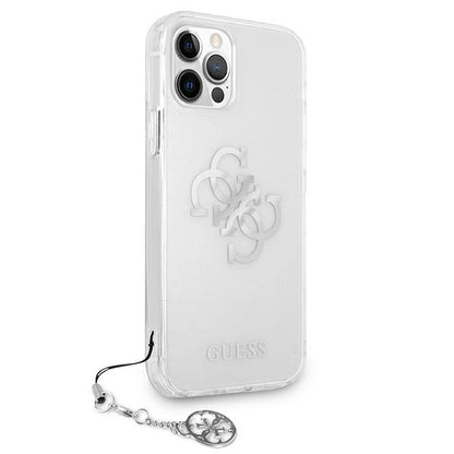 Guess GUHCP12LKS4GSI iPhone 12 Pro Max 6.7&quot; Transparent hardcase 4G Silver Charms Collection_3
