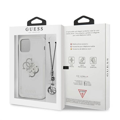 Guess GUHCP12LKS4GSI iPhone 12 Pro Max 6.7&quot; Transparent hardcase 4G Silver Charms Collection_7