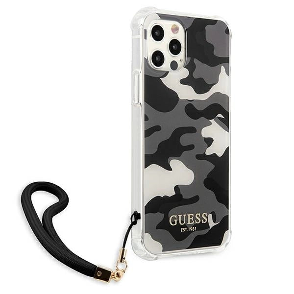 Guess GUHCP12LKSARBK iPhone 12 Pro Max 6.7&quot; black/black hardcase Camo Collection_3
