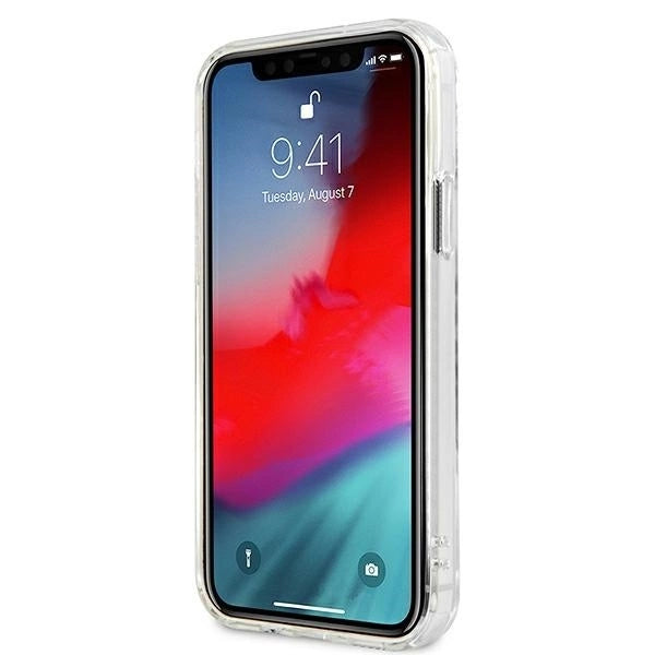Guess GUHCP12LKTRSVSI iPhone 12 Pro Max 6.7" Transparent hardcase Vintage Script Silver_4