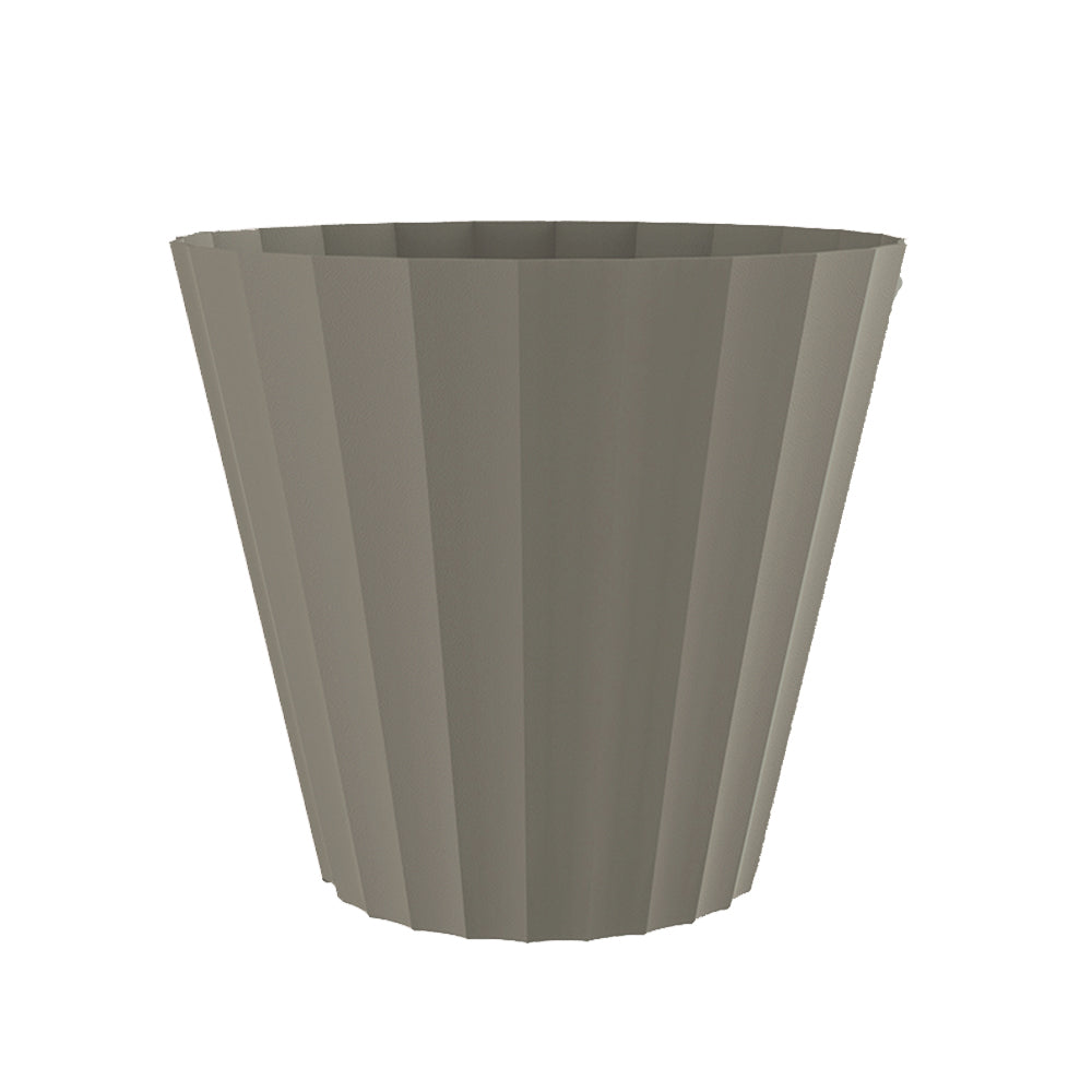 Vaso de injeÃ§Ã£o doric cor taupe Ã¸26x23cm_0