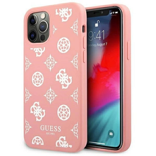 Guess GUHCP12LLSPEWPI iPhone 12 Pro Max 6.7" pink/pink hard case Peony Collection_0