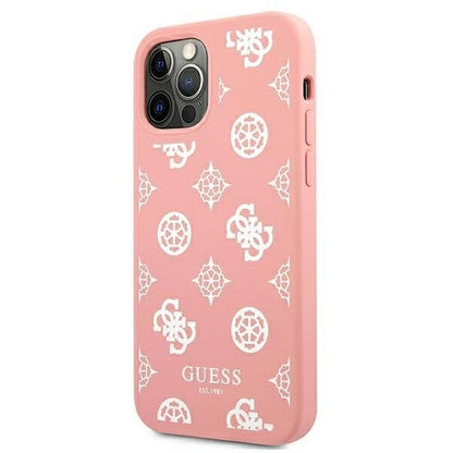 Guess GUHCP12LLSPEWPI iPhone 12 Pro Max 6.7" pink/pink hard case Peony Collection_1