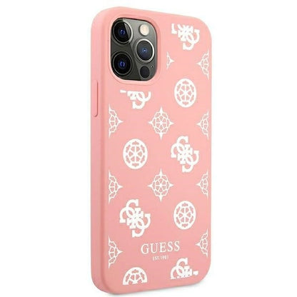 Guess GUHCP12LLSPEWPI iPhone 12 Pro Max 6.7" pink/pink hard case Peony Collection_3