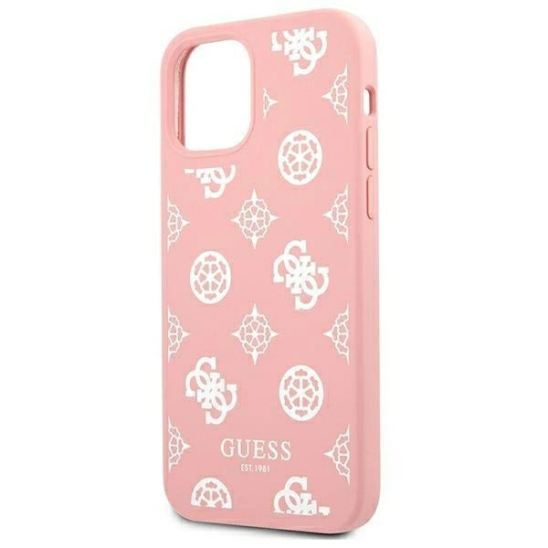 Guess GUHCP12LLSPEWPI iPhone 12 Pro Max 6.7" pink/pink hard case Peony Collection_5