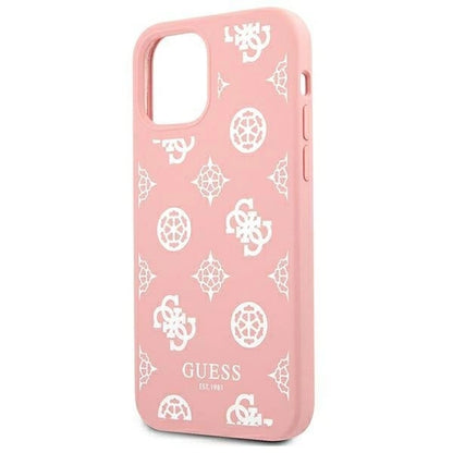 Guess GUHCP12LLSPEWPI iPhone 12 Pro Max 6.7" pink/pink hard case Peony Collection_5