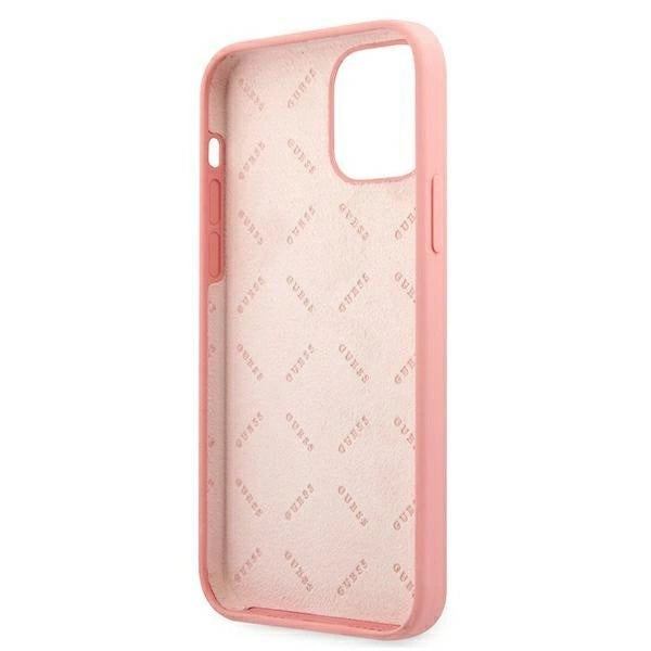 Guess GUHCP12LLSPEWPI iPhone 12 Pro Max 6.7" pink/pink hard case Peony Collection_6