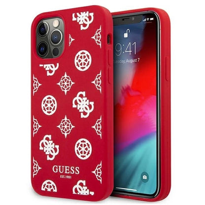 Guess GUHCP12LLSPEWRE iPhone 12 Pro Max 6.7&quot; red/red hard case Peony Collection_0