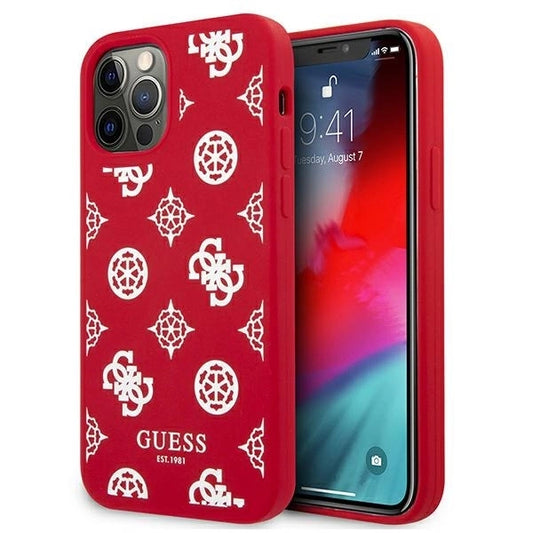 Guess GUHCP12LLSPEWRE iPhone 12 Pro Max 6.7&quot; red/red hard case Peony Collection_0