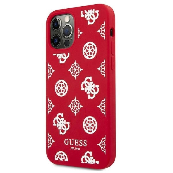Guess GUHCP12LLSPEWRE iPhone 12 Pro Max 6.7&quot; red/red hard case Peony Collection_1