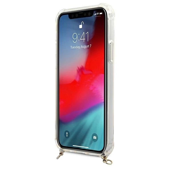 Guess GUHCP12MKC4GSGO iPhone 12/12 Pro 6.1" Transparent hard case 4G Gold Chain_4
