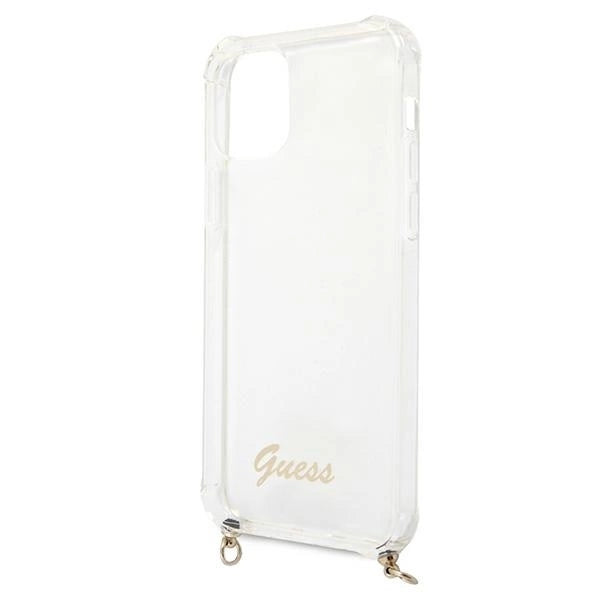 Guess GUHCP12MKC4GSGO iPhone 12/12 Pro 6.1" Transparent hard case 4G Gold Chain_5