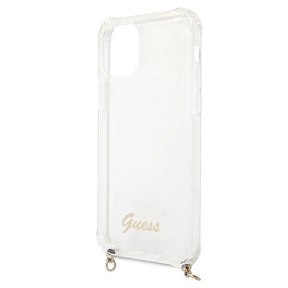 Guess GUHCP12MKC4GSGO iPhone 12/12 Pro 6.1" Transparent hard case 4G Gold Chain_5