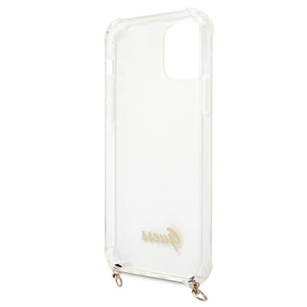 Guess GUHCP12MKC4GSGO iPhone 12/12 Pro 6.1" Transparent hard case 4G Gold Chain_6